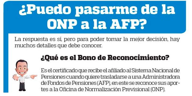 ¿Puedo pasarme de la ONP a la AFP?